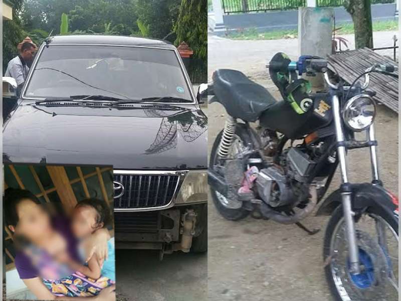 Tabrak Mobil, Pengendara Motor Dilarikan ke Rumah Sakit