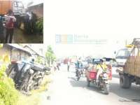 Mobil Kapolsek Margomulyo Diseruduk Tronton di Kalitidu