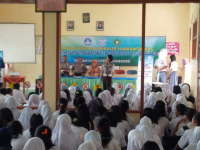 Satlantas Sosialisasi Kamseltibcar Lantas di SMA Negeri Kasiman