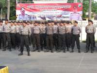 Polres Gelar Apel Siaga Pengamanan Hari Buruh Sedunia