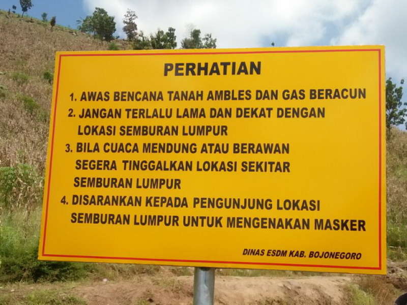 4 Titik Semburan Lumpur Gondang Masih Aktif