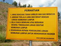 4 Titik Semburan Lumpur Gondang Masih Aktif