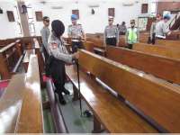 Polisi Amankan Kebaktian dan Misa Kenaikan Isa Almasih