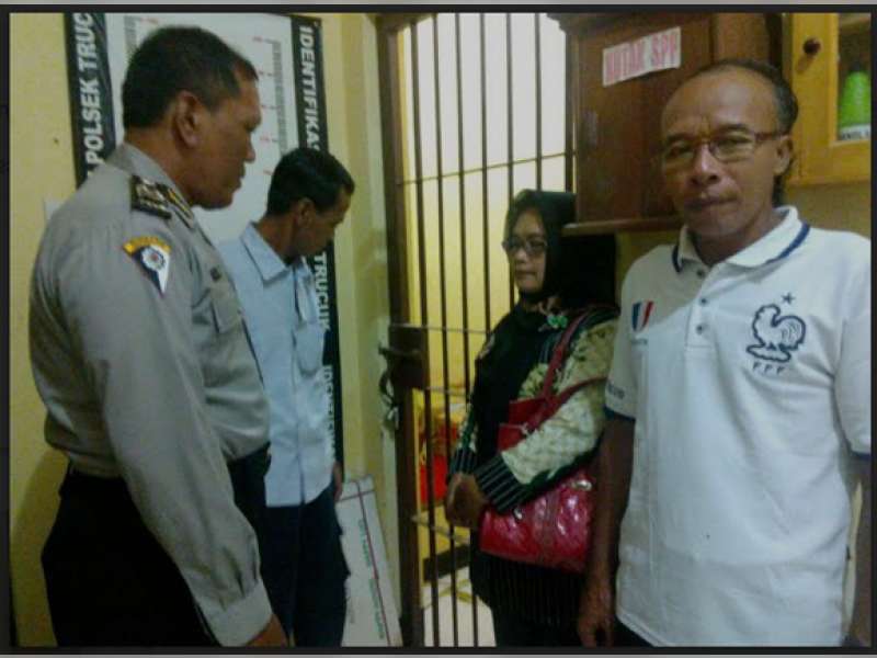 Melihat Pengamaman Naskah Soal UN SMP di Mapolsek Trucuk