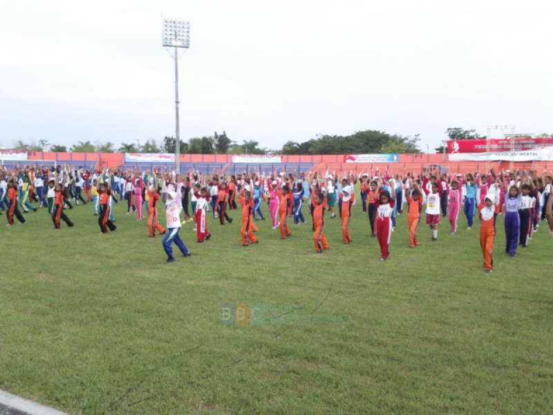 Besok 800 Murid SD Tampilkan Senam Merah Putih