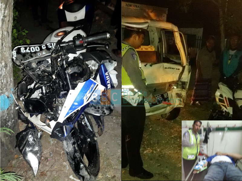 Kecelakaan di Jalan Raya Baureno, Dua Orang Dilarikan ke Rumah Sakit