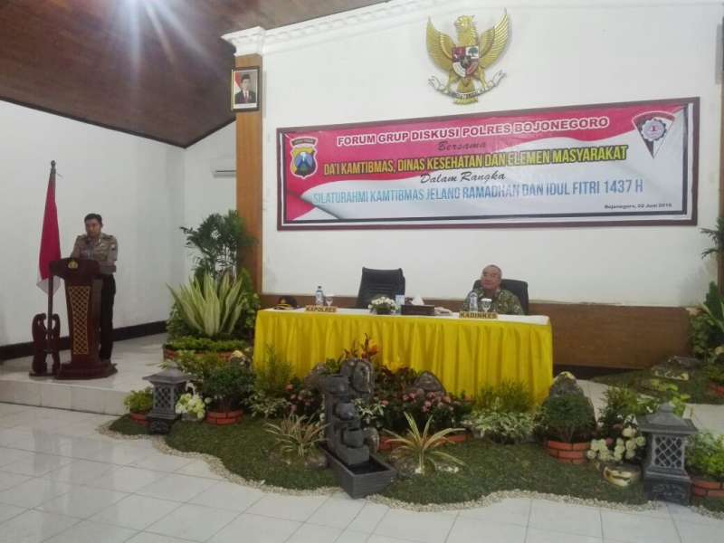 Jelang Puasa dan Idul Fitri, Polres Bojonegoro Adakan Diskusi Kamtibmas