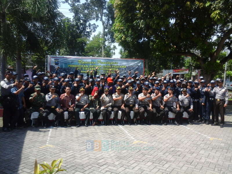 59 Satpam Tuntaskan Pelatihan Garda Pratama di BLK Dander