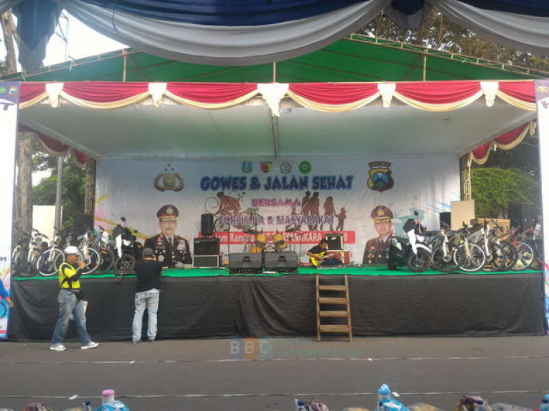 Panggung Hiburan dan Kegiatan Olahraga Meriahkan HUT Bhayangkara Ke-70