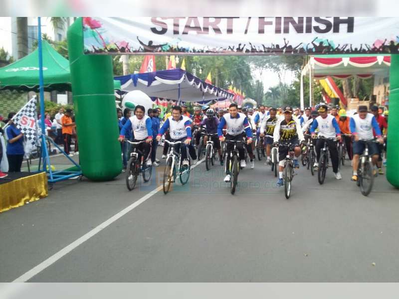 Semangat Bersinergi, Polres Lakukan Gowes Bersama