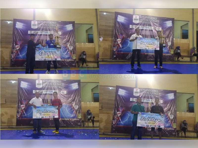 Laskar 2RB Kepohbaru Raih Juara Bojonegoro Futsal League 2016 - Divisi Satu