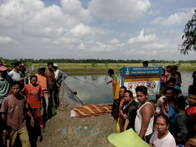 Perempuan Tua Tewas Tenggelam di Embung Ngapus Sumberrejo