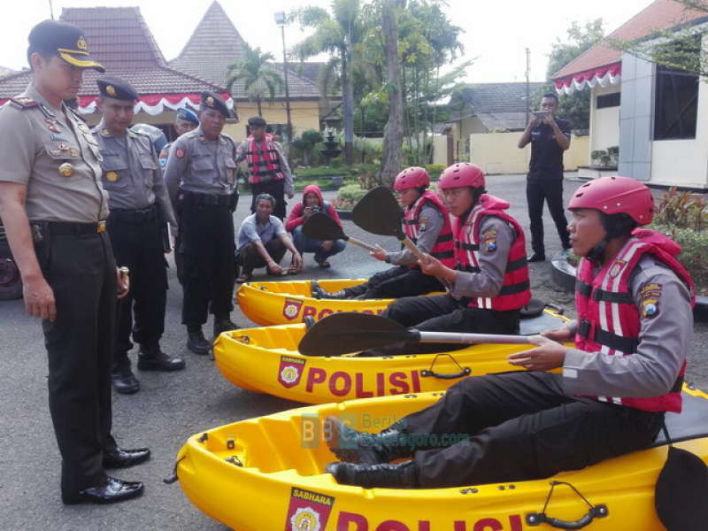 Kapolres Cek Kesiapan Personel dan Sarana Evakuasi