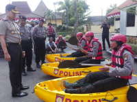 Kapolres Cek Kesiapan Personel dan Sarana Evakuasi