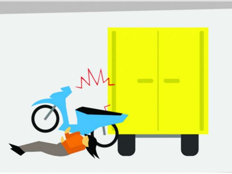 Truk Serempet Motor di Gondang, Satu Orang Dilarikan ke Rumah Sakit