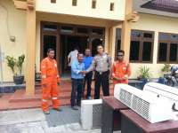 Polsek Gayam Terima Bantuan Pendingin Ruangan
