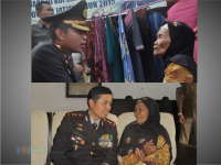 Awalnya Bingung Melihat Polisi, Akhirnya Malah Memeluk Kapolres