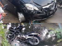 Tertabrak Mobil, Ibu dan Anak Terluka