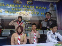 Saka Bhayangkara Ikut Berjaga di Rest Area