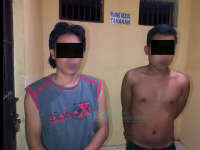 Polsek Dander Amankan 2 Tersangka Pencuri Kalung  dan Bandul Emas