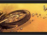 Tabrak Pohon, Pengendara Motor  di Balen Luka-Luka