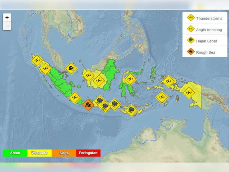 Waspada! Potensi&nbsp;&nbsp;Hujan Lebat Diprediksi Sampai Akhir Juli