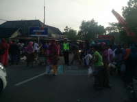 Pasar Tumpah Akibatkan Kemacetan Jalur Padangan-Ngawi