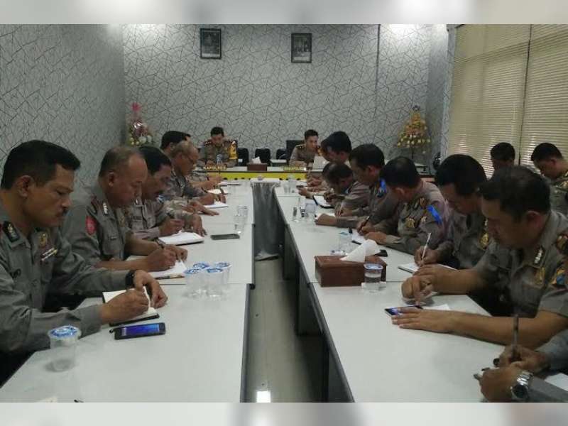 Kapolres Pimpin Video Conference dengan Kapolri