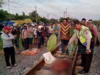 Kecelakaan Kereta Api Tabrak Pengendara Motor di Kecamatan Kalitidu