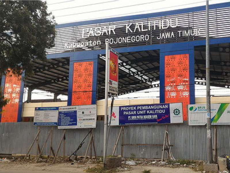 Pembangunan Pasar Kalitidu Tuntas Bulan September