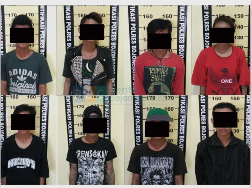 Polsek Kota Amankan 8 Pemuda dalam  Razia Premanisme