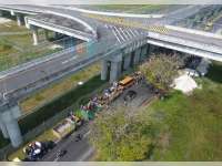 Foto-foto Pengamanan Polres Bojonegoro Diambil dari Atas