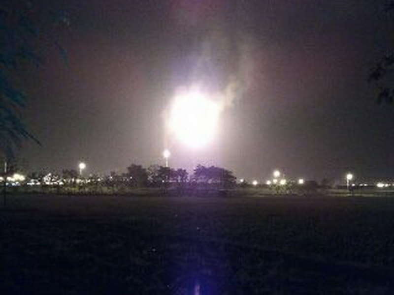 Semalam Nyala Api Flare di Lapangan Banyuurip Membesar