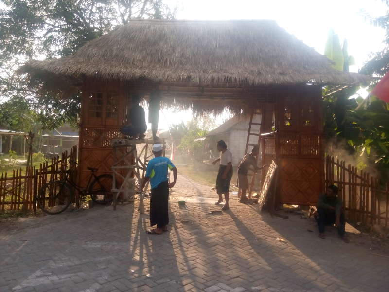 Rayakan Agustusan, Warga Desa Temu Gelar Lomba Pembuatan Gapura