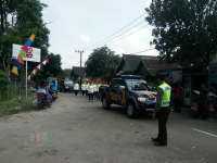 Polsek Kedewan Lakukan Pengamanan Lomba Gerak Jalan
