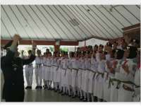 Kapolres Bojonegoro Semangati Paskibraka 2016 dengan Yel-Yel