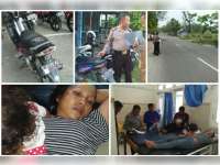 Honda Beat Lawan Yamaha Jupiter di Dander, Dua Orang Luka-Luka