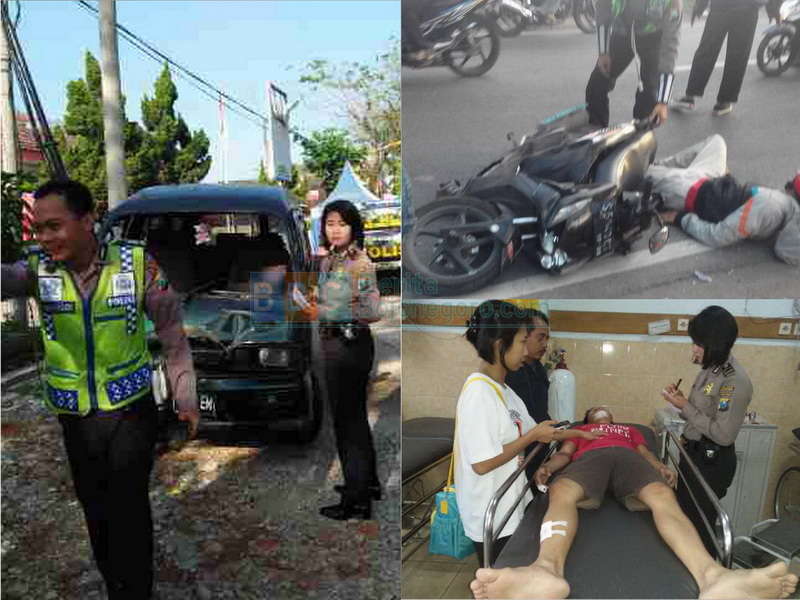 Gara-Gara Rem Blong, Daihatsu Tabrak Dua Sepeda Motor