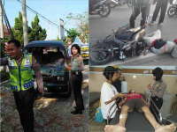 Gara-Gara Rem Blong, Daihatsu Tabrak Dua Sepeda Motor