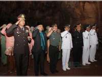 Kapolres Tuban Hadiri Upacara HUT Kemerdekaan RI di Gua Putri Asih