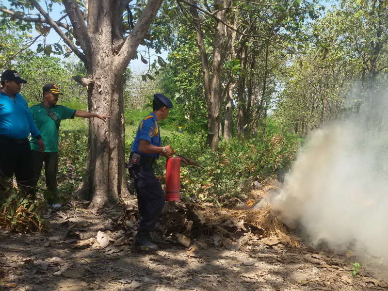 KPH Padangan Lakukan Simulasi Penanganan Kebakaran Hutan