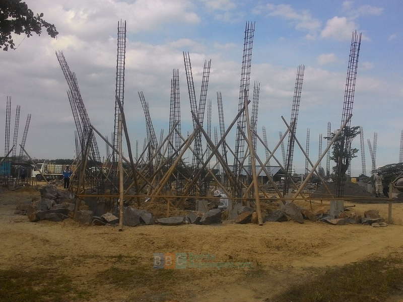 Bangunan Sentra Kuliner di Taman Rajekwesi Mulai Dikerjakan