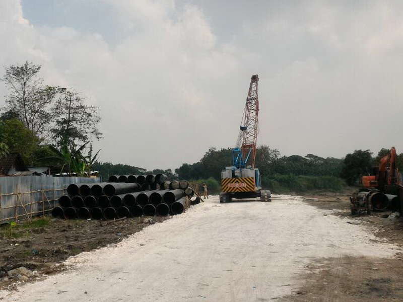 Jembatan Bojonegoro-Trucuk Masuk Proses Pemasangan Pancang