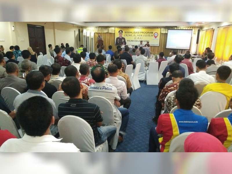 Kapolres Bojonegoro Sosialisasi Crime Alarm System