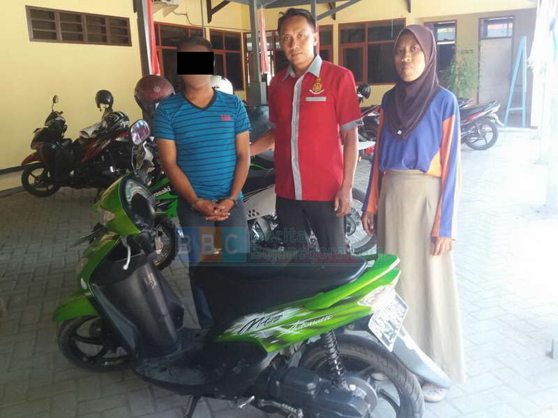 Gadaikan Motor Pinjaman, Pemuda Ini Diamankan Polisi