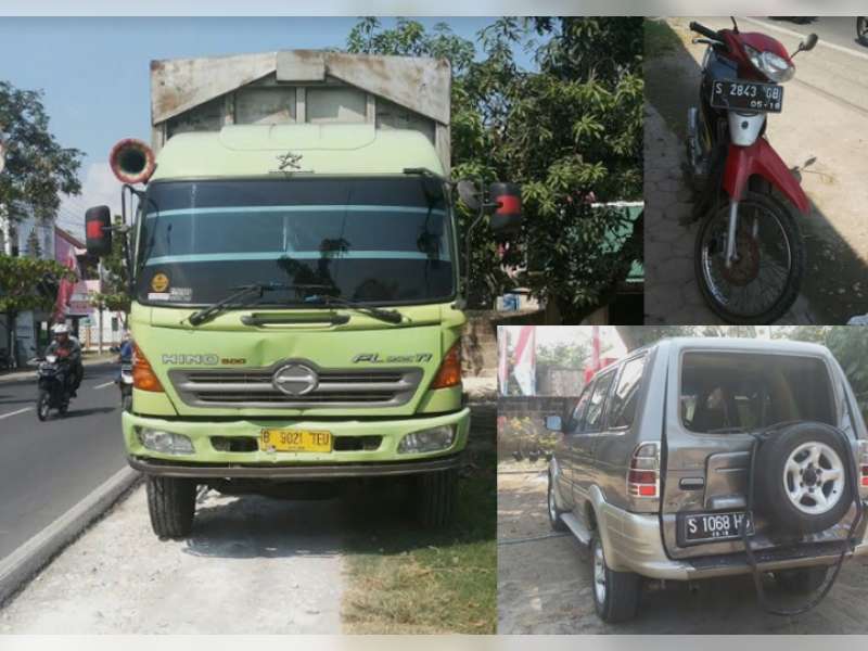 Kecelakaan Beruntun Terjadi di Balen, Dua Orang Luka-Luka