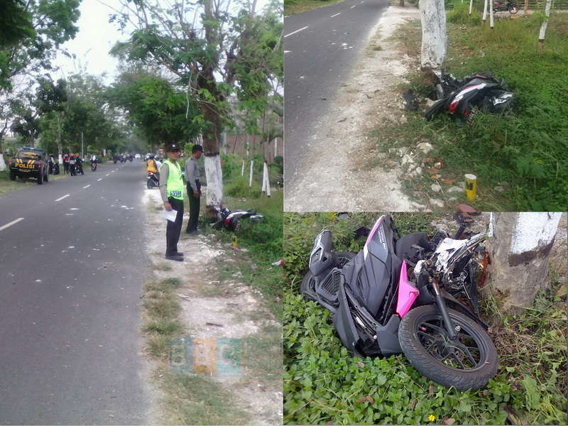 Gara-Gara Belok Sembarangan, Dua Pengendara Motor Luka-Luka