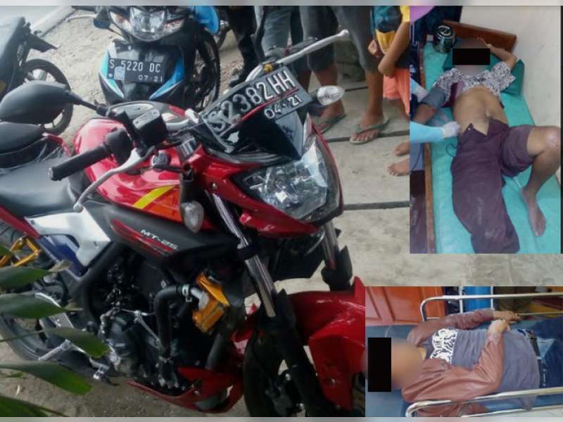 Tabrakan di Kalitidu, Dua Orang Dilarikan ke Rumah Sakit
