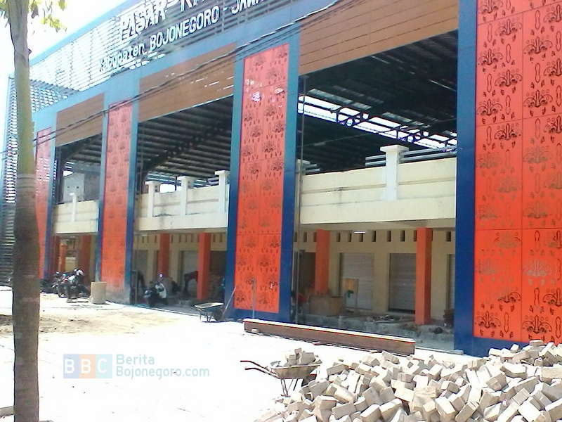 Pembangunan Pasar Kalitidu Hampir Tuntas