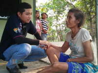 Bermotor Trail, Patroli dan Sambangi Warga Lansia Tepi Hutan